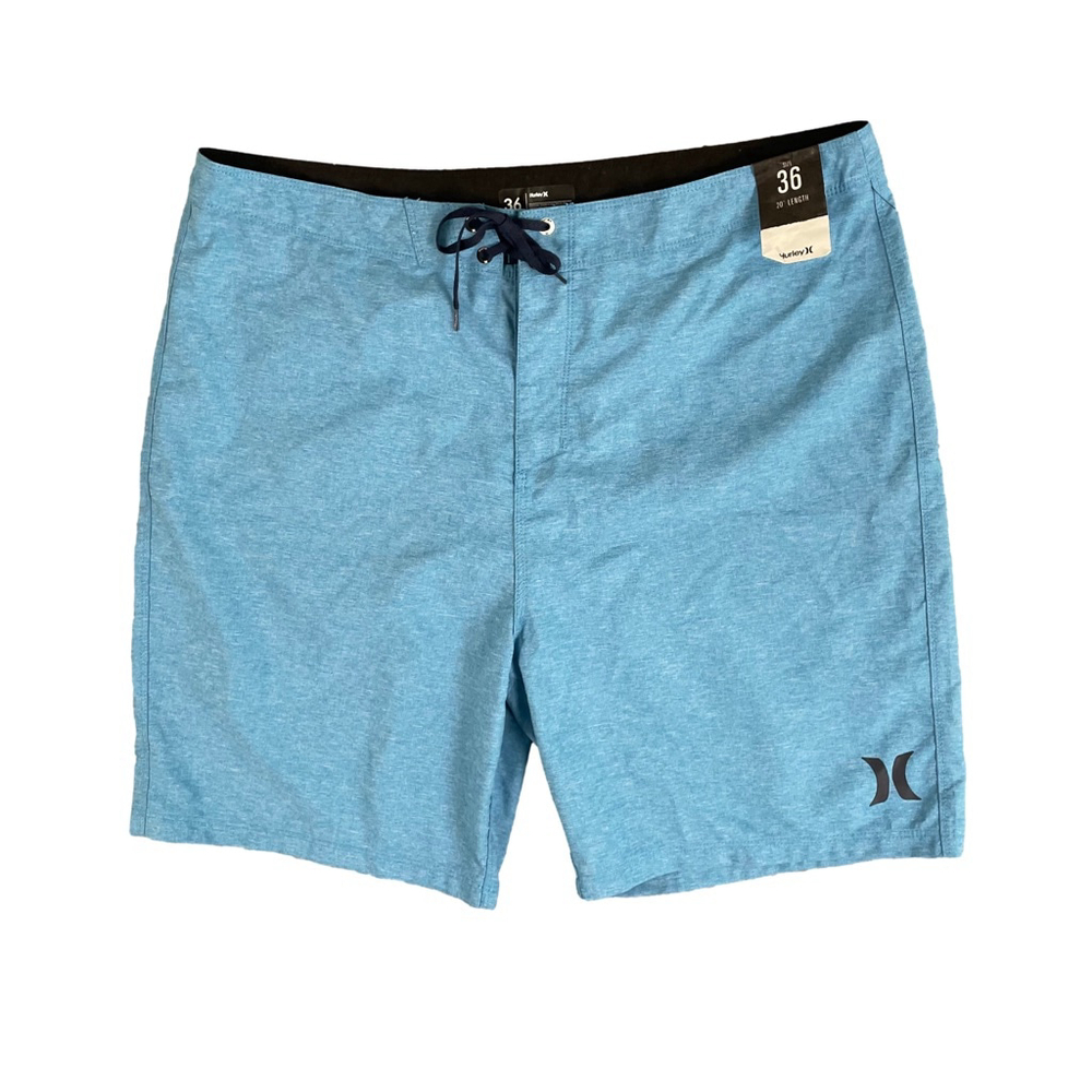 NWT Hurley One and Only Crossdye 21" Boardshorts Mens Size 36 Teal Blue Swim